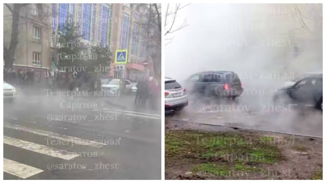 Центр Саратова залило кипятком из-за аварии на теплотрассе